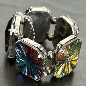 Chunky Rainbow Stretch Bracelet